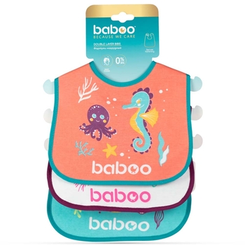 Набір нагрудників Baboo Sea Life, 3 шт. (11-008) - Pampik - 4