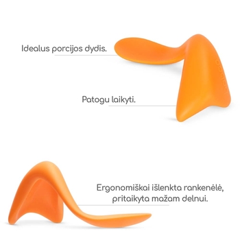 Выгнутая тренировочная ложка Baboo, манго (10-031) - Pampik - 3