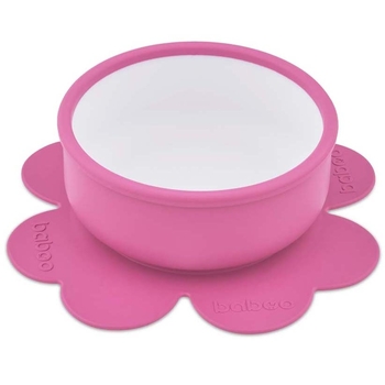 Мисочка силіконова Baboo з основою-присоскою, 6+ міс, фіолетовий (9-036) - Pampik