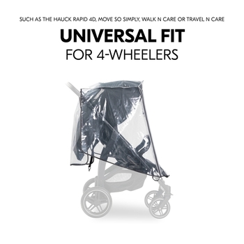 Дождевик Hauck Pushchair Raincover 4W (55077-9) - Pampik - 5