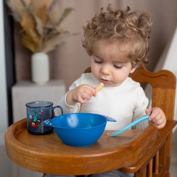 Мисочка Baboo Safari з ручками, синій (9-026) - Pampik - 3