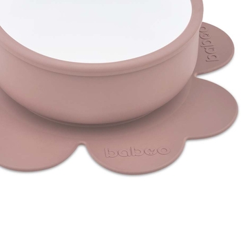 Мисочка силиконовая Baboo с основой-присоской, 6+ мес, какао (9-035) - Pampik - 4