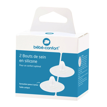 Накладки для грудей Bebe Confort, силіконові, універсальний розмір, 2 шт. (3101201400) - Pampik - 2