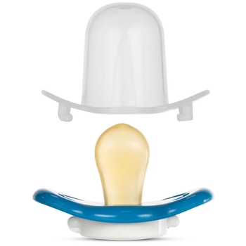 Пустышка симметричная Baboo Marine латекс, голубой, 6+ мес. (5-041) - Pampik - 2