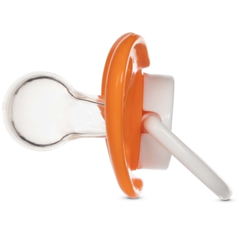 Пустушка кругла Baboo Sea Life, силікон, помаранчева, 6+ міс. (5-028) - Pampik - 2