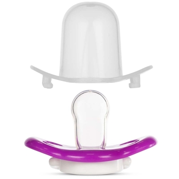 Пустышка симметричная Baboo Sea Life, силикон, фиолетовая, 0+ мес. (5-031) - Pampik - 4