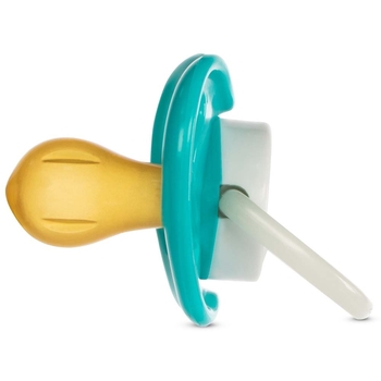 Пустушка кругла Baboo Sea Life латекс, бірюзова, що світиться в темряві, 0+ міс. (5-043) - Pampik - 2