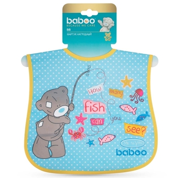 Нагрудник Baboo Me to You, синій, 3+ міс. (11-101) - Pampik - 4