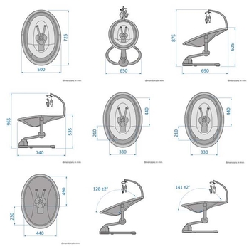 Крісло-гойдалка Maxi-Cosi Cassia SWG Classic Beige ECO (2840022110) - Pampik - 10