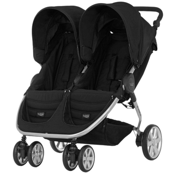 Прогулянкова коляска для двійні Britax Römer B-Agile Double Cosmos Black (2000033222) - Pampik