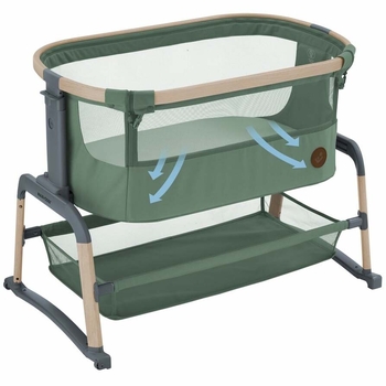 Приставне ліжечко Maxi-Cosi Iora Air Beyond Green (2121045110) - Pampik - 6