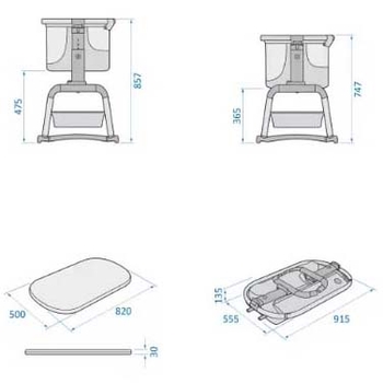 Приставне ліжечко Maxi-Cosi Iora Air Classic Beige Eco (2121022300) - Pampik - 14