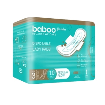 Прокладки для беременных Baboo, размер 3, 10 шт. - Pampik