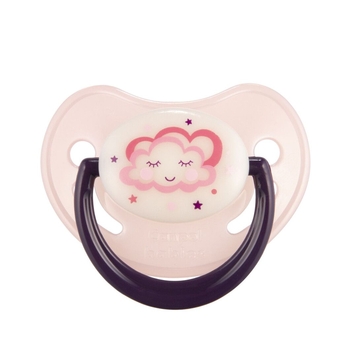 Пустушка силіконова анатомічна Canpol babies Night Dreams, 18+ міс., рожевий (22/502_new pink) - Pampik