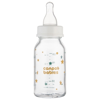 Бутылочка стеклянная Canpol Babies, бирюзовый, 120 мл (42/202 Бірюзовий) - Pampik - 6
