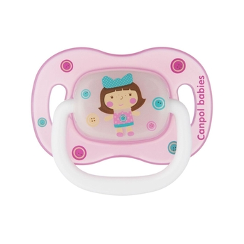 Силіконова симетрична пустушка Canpol Babies Toys, рожевий, 18+ міс. (23/293 Рожевий) - Pampik