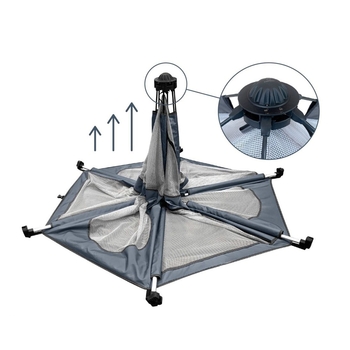 Манеж дитячий DreamBaby Adventure Blue/Grey (G9510) - Pampik - 2