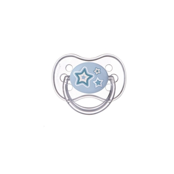 Силіконова кругла пустушка Canpol Babies Newborn Baby 0-6 міс., синій (22/562) - Pampik - 4