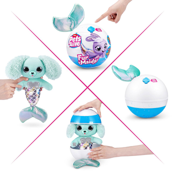 Интерактивный игровой набор Pets & Robo Alive Furmaids S1 Щенок Даззи (9555D) - Pampik - 4