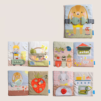 Розвивальна м'яка книжка Taf Toys Садочок у місті Бізібук зайченятка (13355) - Pampik - 5