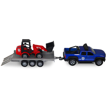 Игровой набор TechnoDrive Внедорожник с прицепом и погрузчиком (510207.270) - Pampik - 5