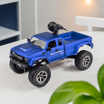 Машинка на радиоуправлении OTAMANKO 4x4 Полноприводный пикап с камерой, синий (532.01.38) - Pampik - 4