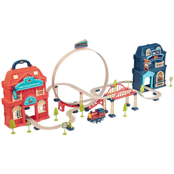 Игровой набор Otamanko Трюковая железная дорога Храбрый паровозик, 142 детали (532.02.27) - Pampik