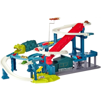 Ігровий набір ZIPP Toys Dino Автотрек-міська розв'язка. електричний, 8 машинок (532.01.29) - Pampik - 4