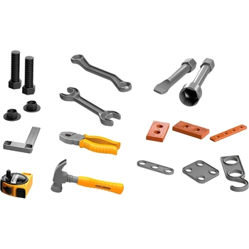 Іграшковий інструмент OTAMANKO Майстерко: пояс із інструментами, жовтий (532.01.47) - Pampik - 3