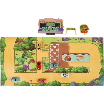 Игровой набор ZIPP Toys Dino Автотрек-паркинг, электрический, 6 машинок (532.01.26) - Pampik - 8
