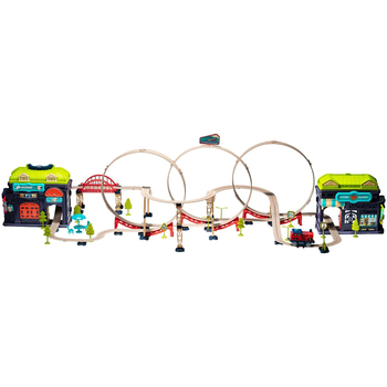Игровой набор Otamanko Трюковая железная дорога Храбрый паровозик, 137 деталей (532.02.30) - Pampik