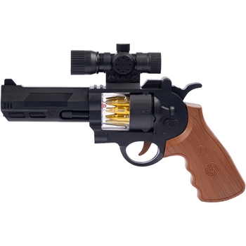 Пістолет світлозвуковий ZIPP Toys Револьвер, чорний (0532.01.22) - Pampik - 2