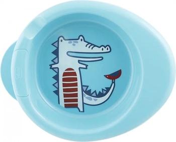 Термостійка тарілка Chicco Warmy Plate, блакитний (16000.20) - Pampik