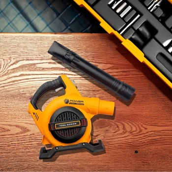 Іграшковий інструмент OTAMANKO Майстерко: садова повітродувка, жовтий (532.01.50) - Pampik - 8