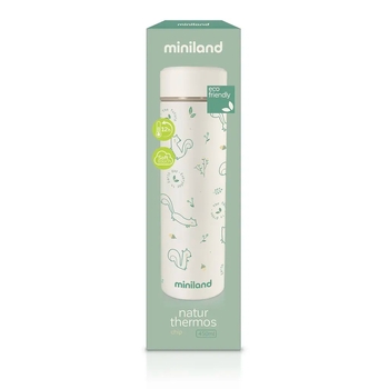 Термос Miniland Natur Chip, білий, 450 мл (89262) - Pampik - 2