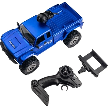 Машинка на радиоуправлении OTAMANKO 4x4 Полноприводный пикап с камерой, синий (532.01.38) - Pampik - 2