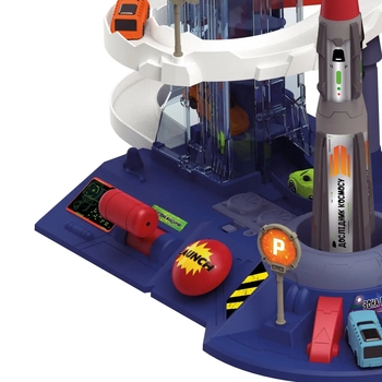 Игровой набор ZIPP Toys Dino Автотрек-ракета, электрический, 6 машинок (532.01.27) - Pampik - 4