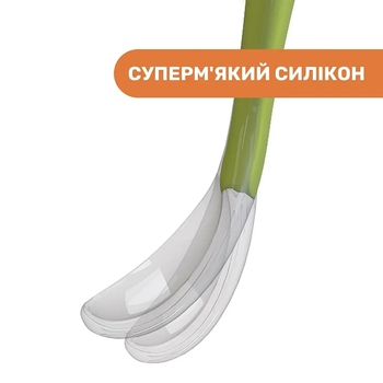 Ложка силиконовая Chicco, зеленый (06828.51) - Pampik - 5