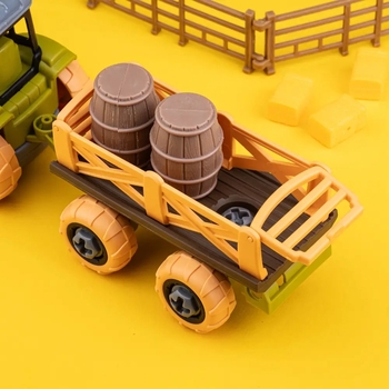 Ігровий набір-конструктор OTAMANKO Веселий хутір: трактор з причепом, фермер з вівцями та курями (532.01.57) - Pampik - 4