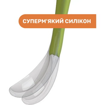 Ложка силиконовая Chicco, 6+, 2 шт., голубой (06828.21) - Pampik - 6