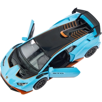 Машинка Rastar Lamborghini Huracan STO 1:32, блакитний (454.00.79) - Pampik - 2