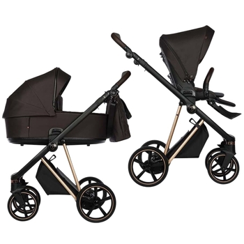 Універсальна коляска 2в1 Roan Ivi Choco 2.0 Rose Gold (R-I-CH) - Pampik