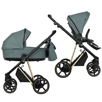 Універсальна коляска 2в1 Roan Ivi Pine Green Gold 2.0 (R-I-PG) - Pampik