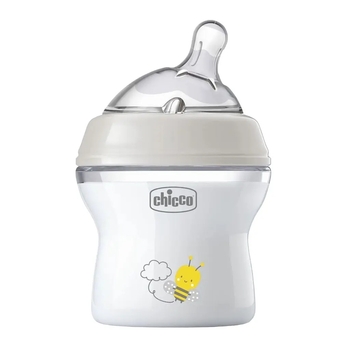 Пляшечка пластикова Chicco Natural Feeling з силіконовою соскою, 150 мл (81311.30) - Pampik