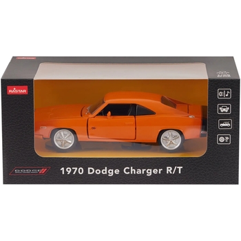 Машинка Rastar 1970 Dodge Charger R/T 1:36, оранжевый (454.00.96) - Pampik - 9