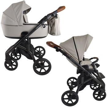 Універсальна коляска 2в1 Roan Bass Next Island Stone, екошкіра (R-BN-IS) - Pampik