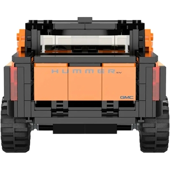 Машинка-конструктор Rastar Bricks Hummer EV 1:30, 454 деталей, помаранчевий (454.00.88) - Pampik - 3