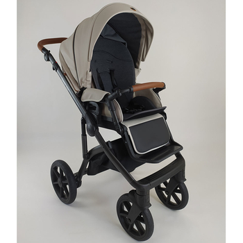 Універсальна коляска 2в1 Roan Bass Next Perl Dark Grey, екошкіра (R-BN-PD) - Pampik - 7