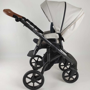 Універсальна коляска 2в1 Roan Bass Next Perl Dark Grey, екошкіра (R-BN-PD) - Pampik - 8