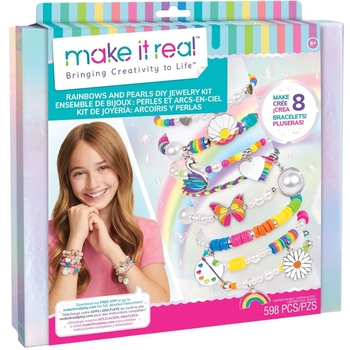 Набор для создания шарм-браслетов Make It Real Цветная жемчужина (MR1729) - Pampik
